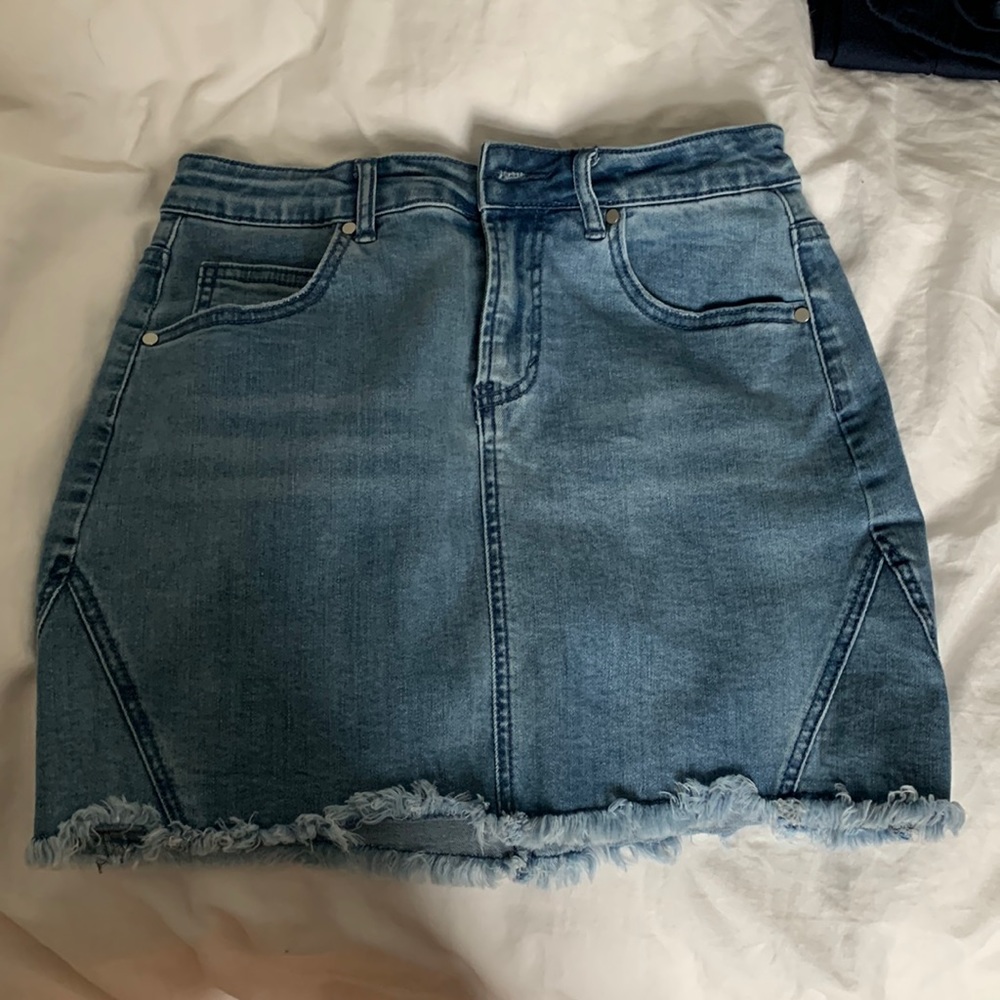 Denim mini skirt